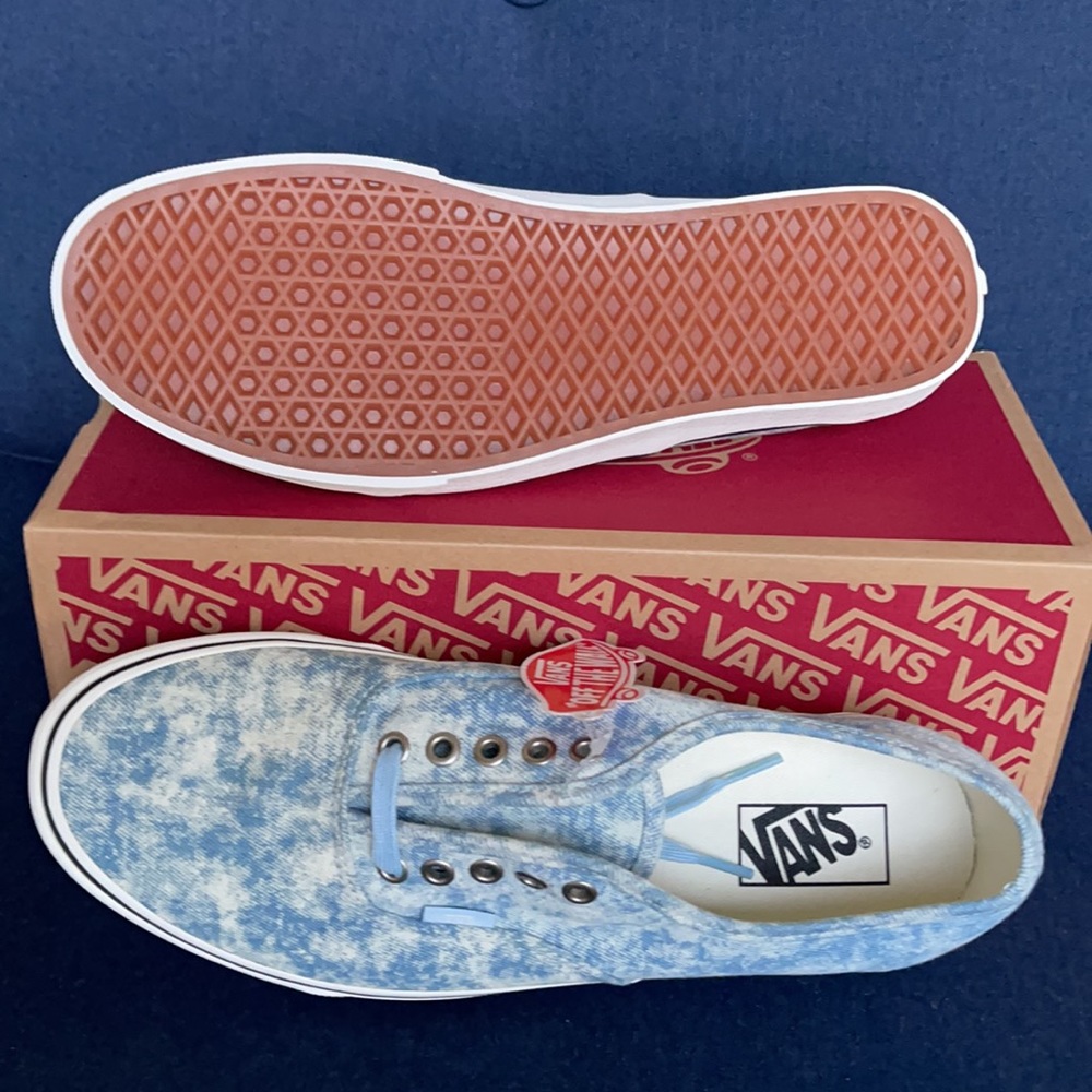 Vans Authentic Denim dstry MENS Winter Sky/Marshmallow - Picture 7 of 16